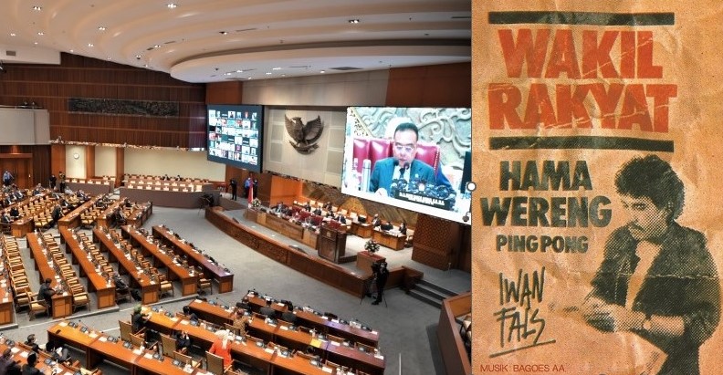 Iwan Fals pada 1987 menciptakan lagu Surat Buat Wakil Rakyat