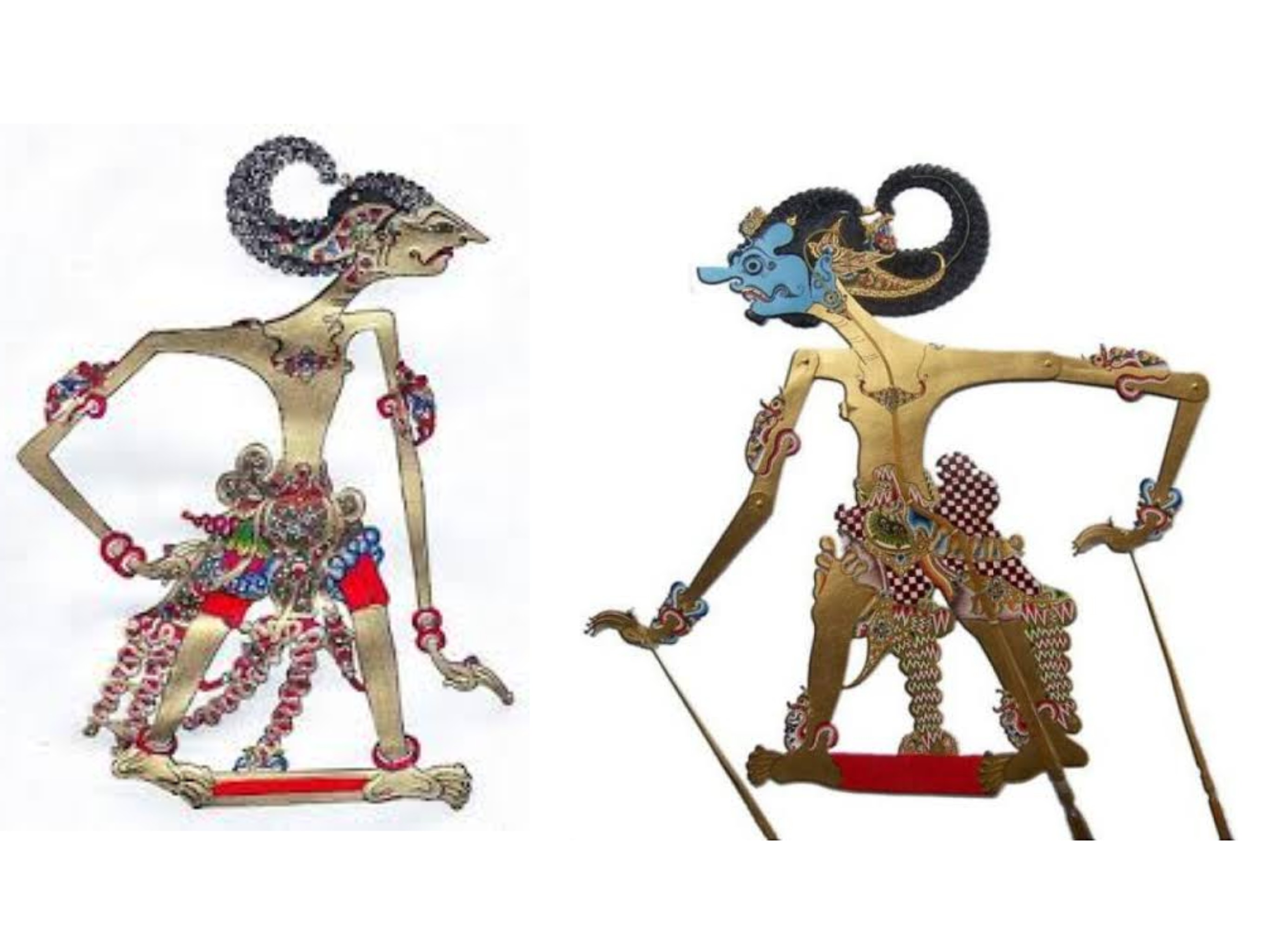 Wisanggeni (kiri), Antasena (kanan)