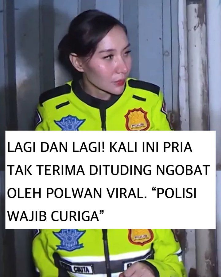 Tangkapan layar video Brigadir Putri Cikita yang viral di media sosial.