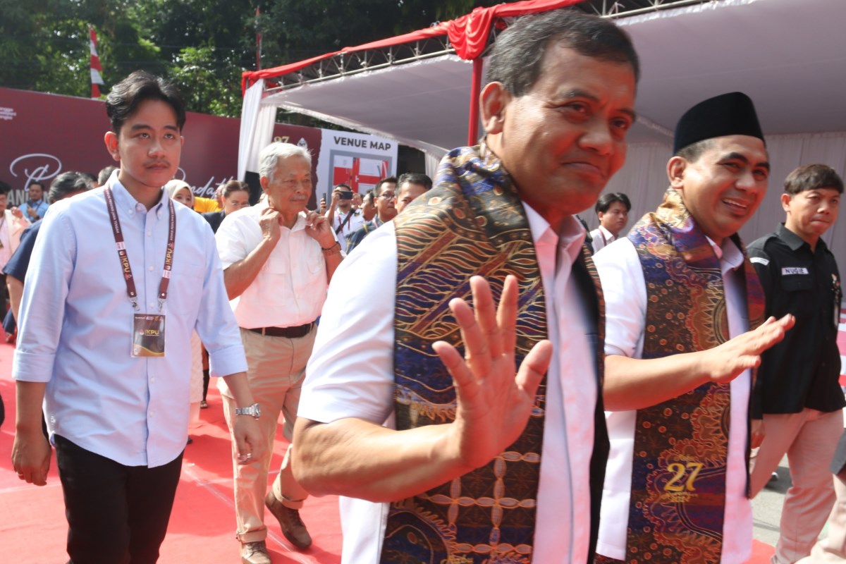 Gibran Rakabuming Raka, Wakil Presiden terpilih, yang turut