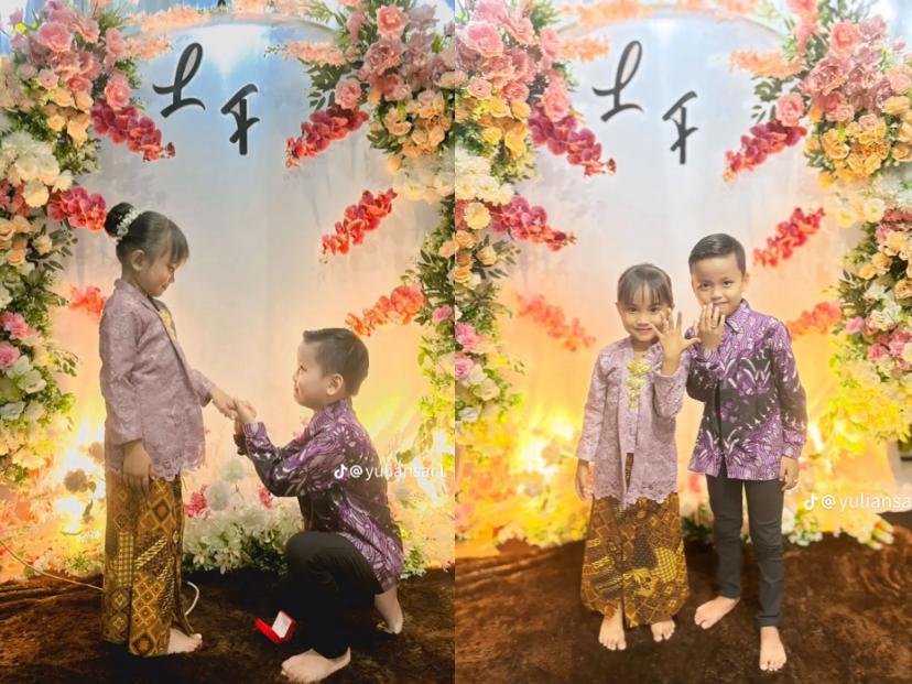 pasangan bocil asal Balikpapan yang sudah lamaran