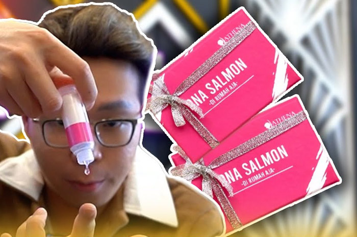 Produk skincare DNA salmon milik Dr. Richard Lee.