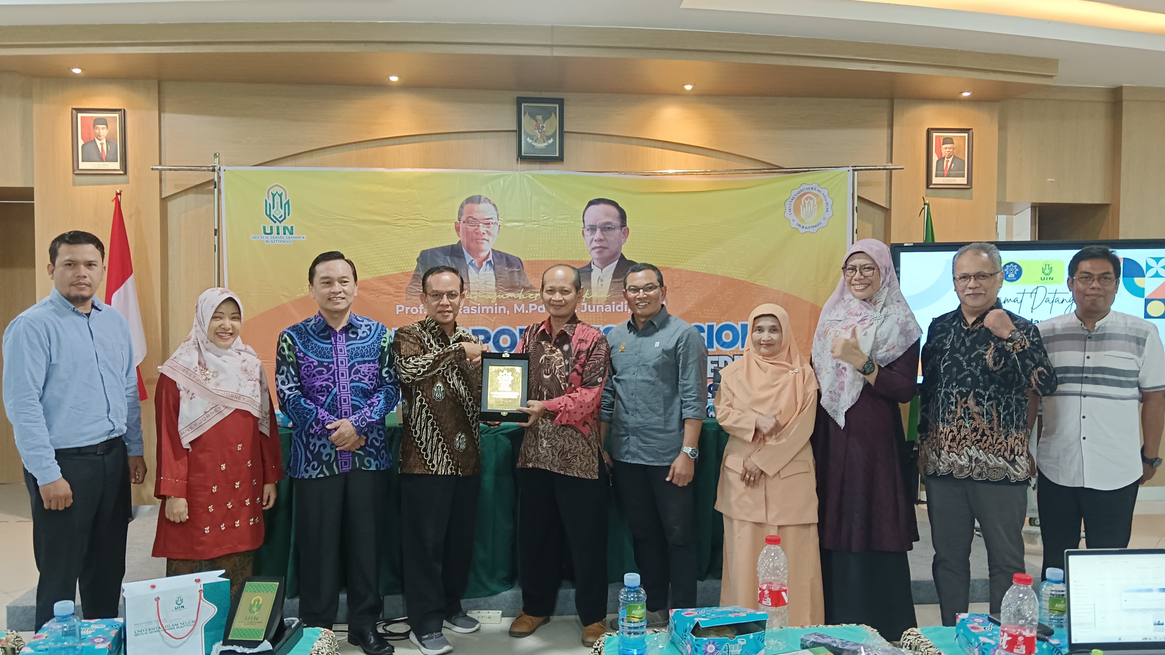 UIN Salatiga menyambut kedatangan tim Fakultas Tarbiyah dan Ilmu Keguruan (FTIK) UIN Sjech M. Djamil Djambek Bukit Tinggi pada Jumat (6/9).