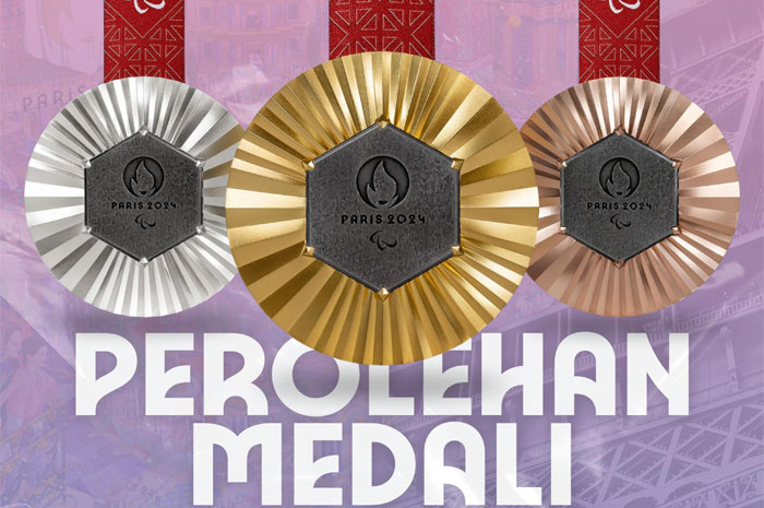 Update hasil perolehan medali Paralimpiade 2024.