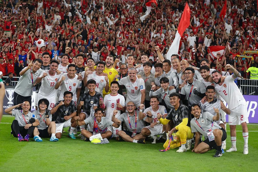 Timnas Indonesia usai bertanding