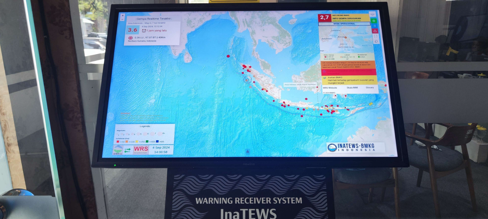 Warning Receiver System InaTEWS milik BMKG