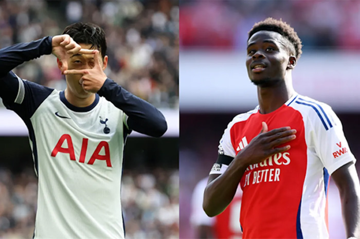 Jadwal lengkap Liga Inggris 2024/2025 di pekan ke-4 ada Derby London Utara antara Tottenham vs Arsenal.
