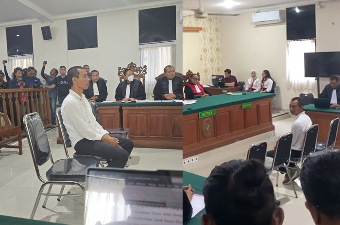 I Nyoman Sukena saat sidang perkara landak memberikan keterangan fakta baru yang menarik perhatian.