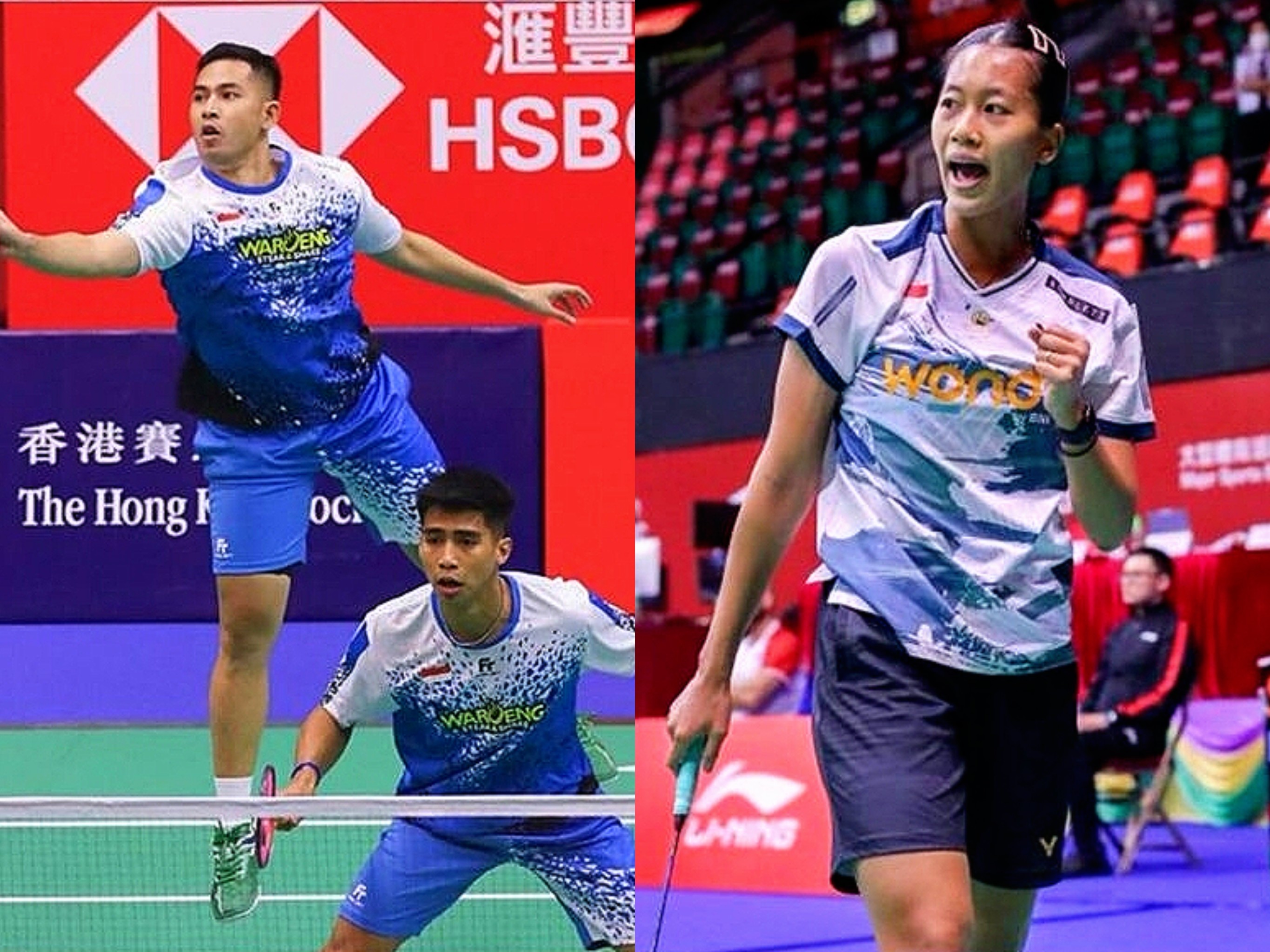 Sabar Karyaman Gutama dan Muhammad Reza Pahlevi Isfahani (kiri) dan Putri Kusuma Wardani (kanan)