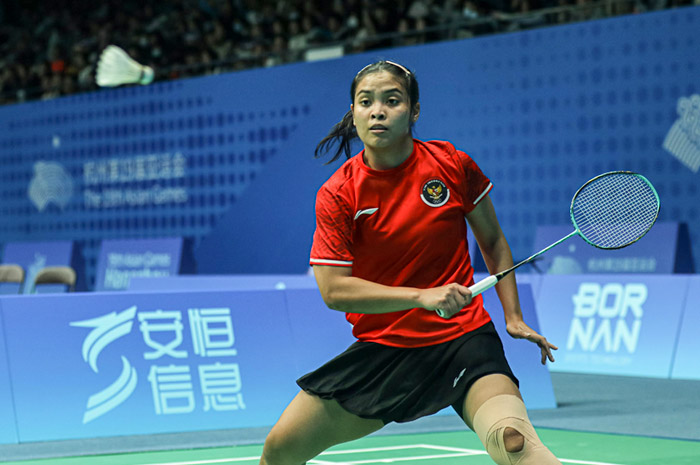 Gregoria Mariska Tunjung, satu-satunya andalan nomor tunggal putri Indonesia di China Open 2024.