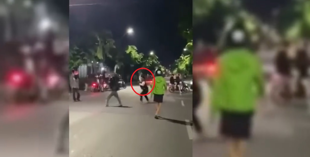 Denny Saputra (lingkaran merah)  pelaku tawuran di Jalan Dr Cipto, Kota Semarang pada Rabu (28/8/2024).