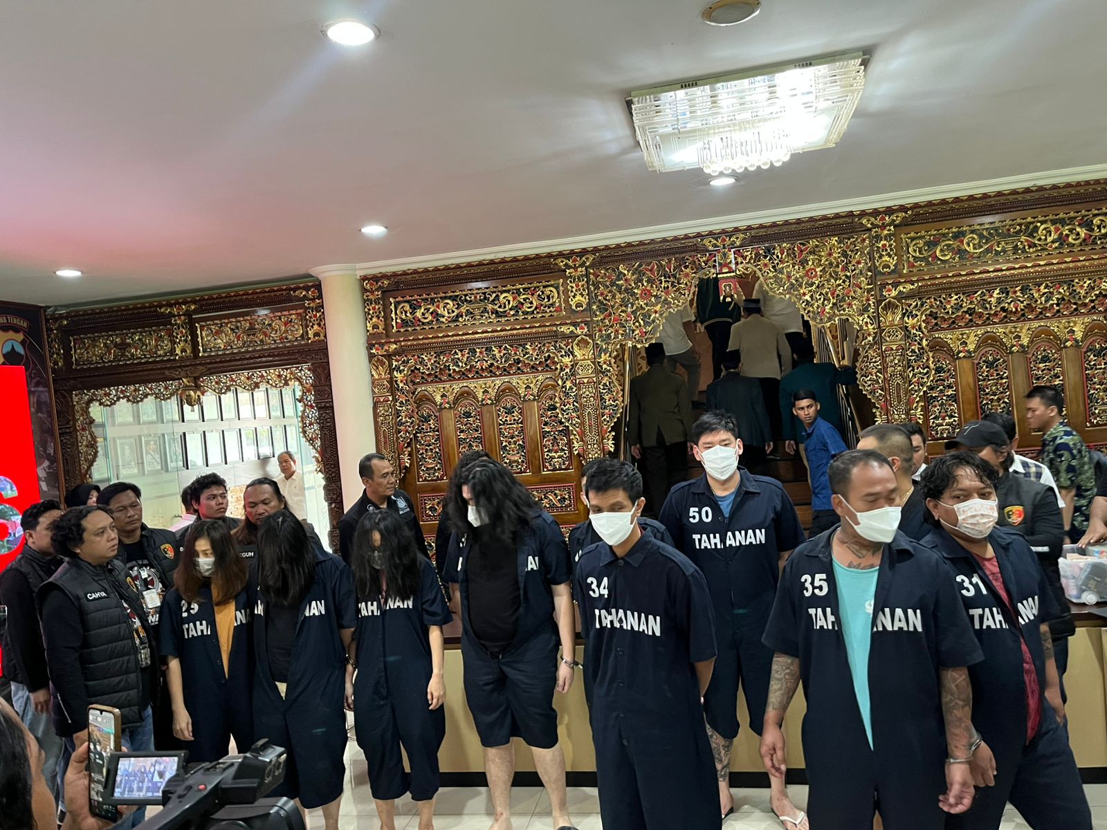 Polrestabes Semarang terus melakukan penyelidikan dan pengembangan ungkap kasus perjudian kasino Babyface di Semarang. (Nur Chamim/Jawa Pos Radar Semarang)