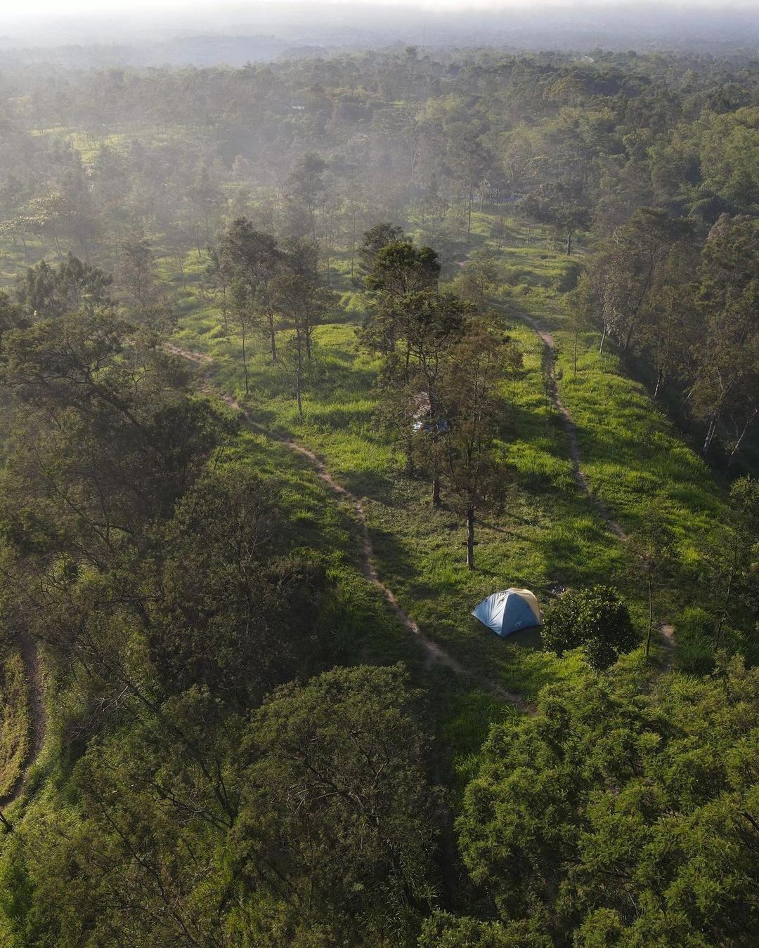 Area Ekowisata Kali Talang dari ketinggian