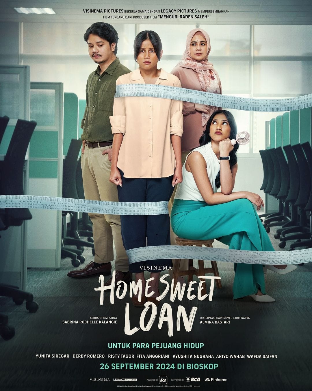 Official poster film Home Sweet Loan yang akan tayang tanggal 26 September 2024