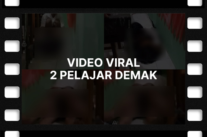 Video viral 2 pelajar Demak beredar luas di media sosial.