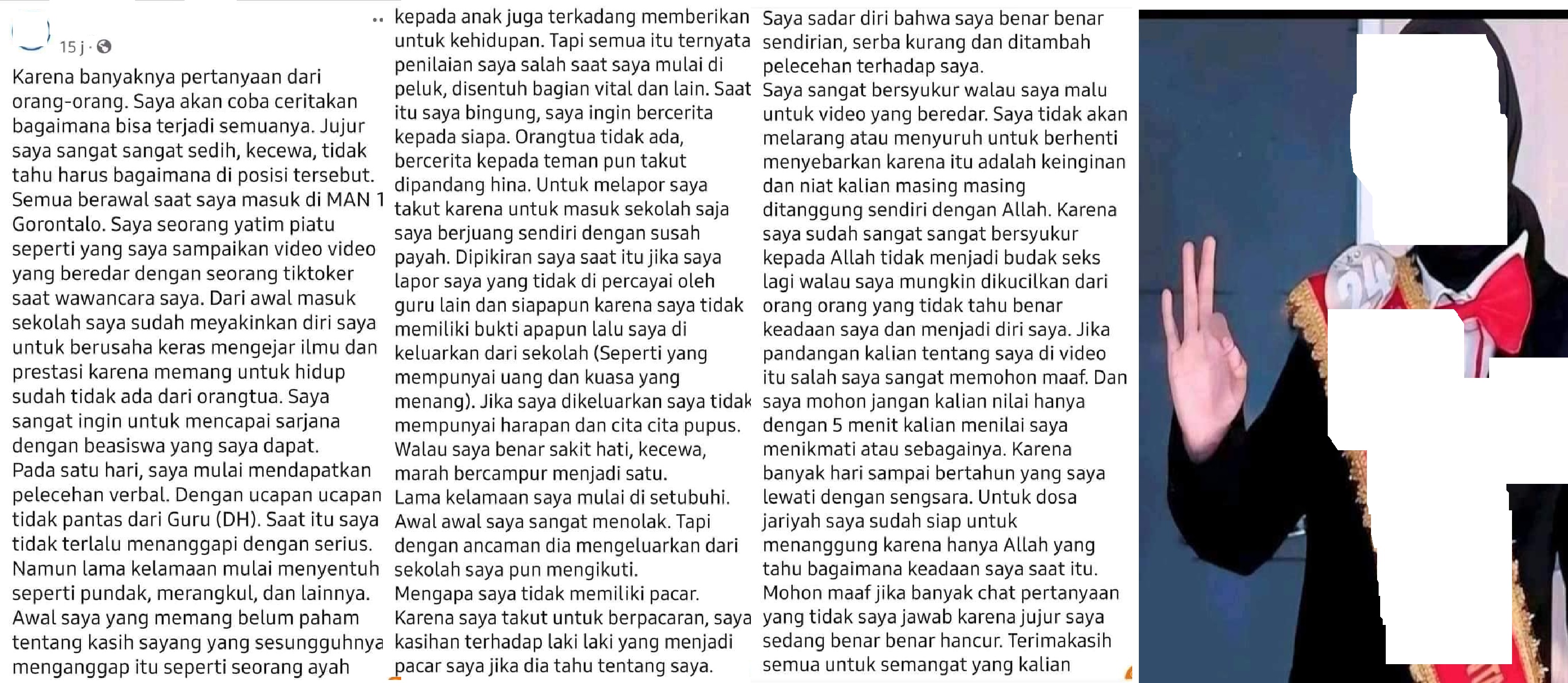 Viral curhatan yang diduga milik PPT yang videonya sempat viral di media sosial