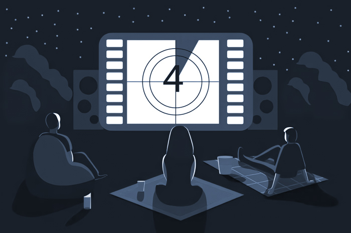 Ilustrasi nonton film Pengkhianatan G30S/PKI.