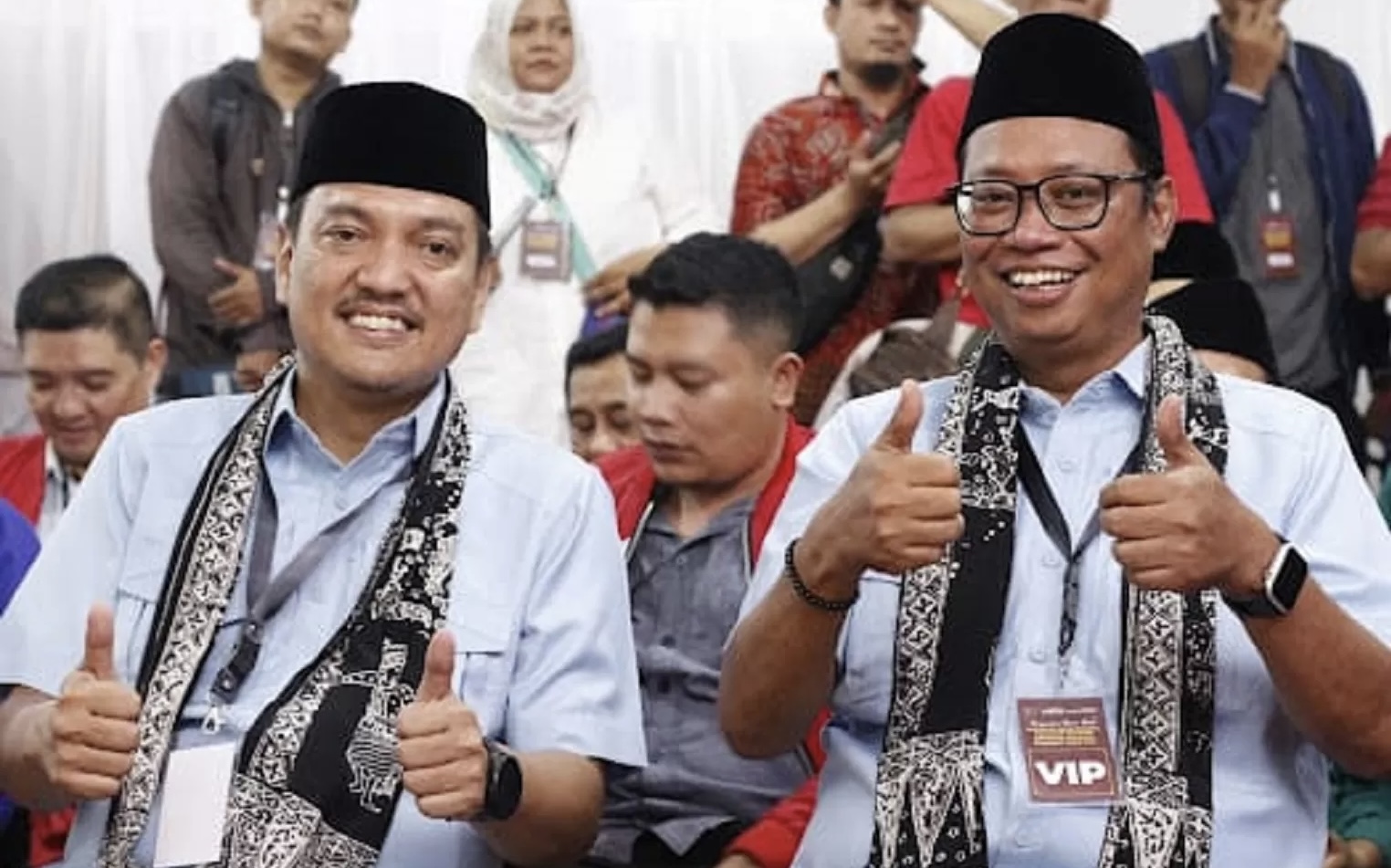 Paslon wali kota dan wakil wali kota Semarang nomor irut 2 Yoyok Sukawi-Joko Santoso