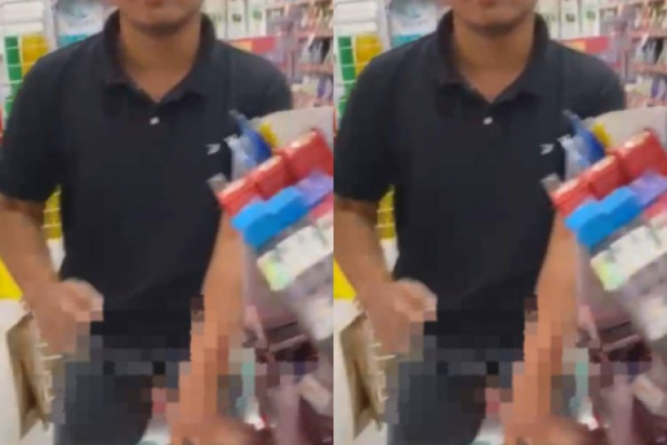 Potongan video yang memamerkan alat vital seorang mahasiswa.