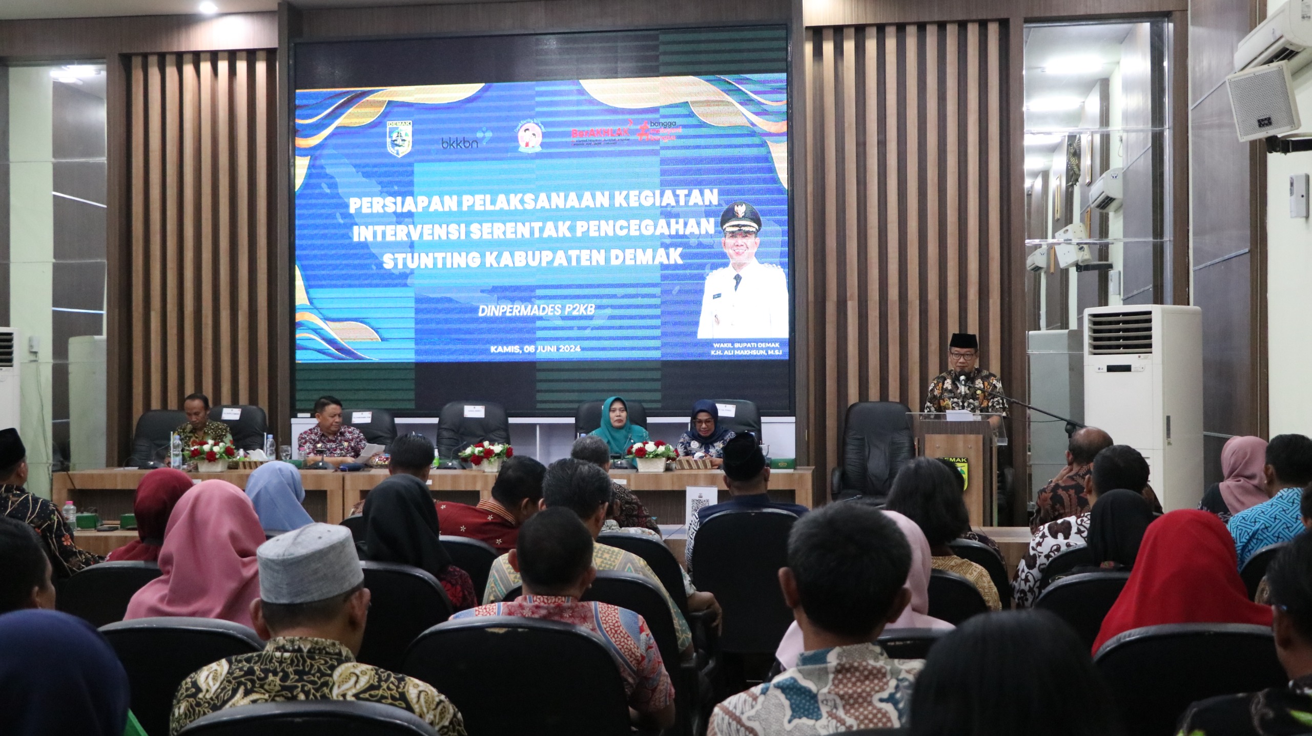 Pemkab Demak menggelar acara Rembug Stunting tingkat kabupaten di Pendopo.