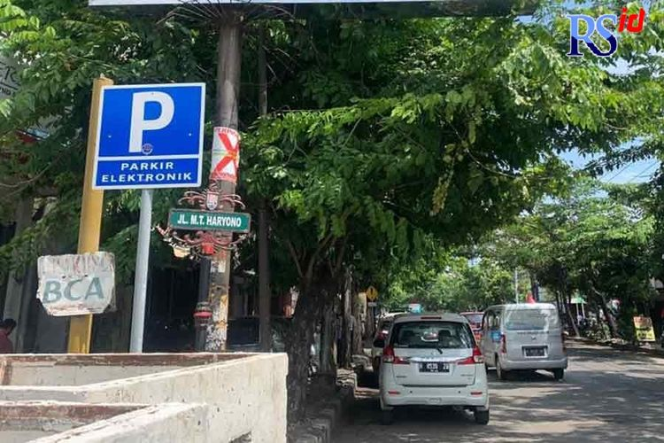 Salah satu lokasi kawasan parkir non tunai.