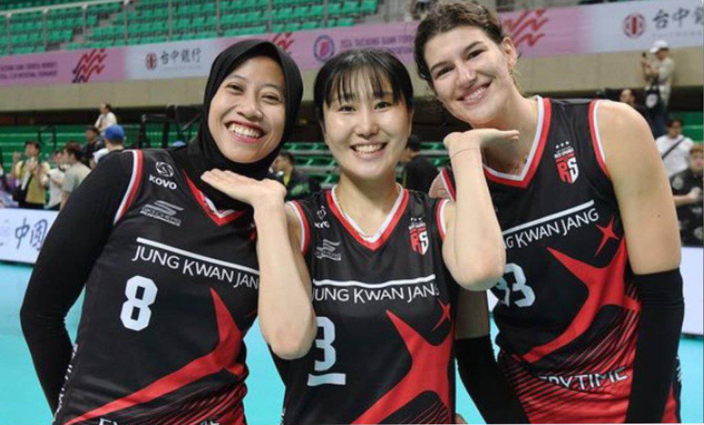Pemain andalan Red Sparks V-League 2024/2025 : Megawati, Yeum Hye Seon dan Vanja Bukilic.