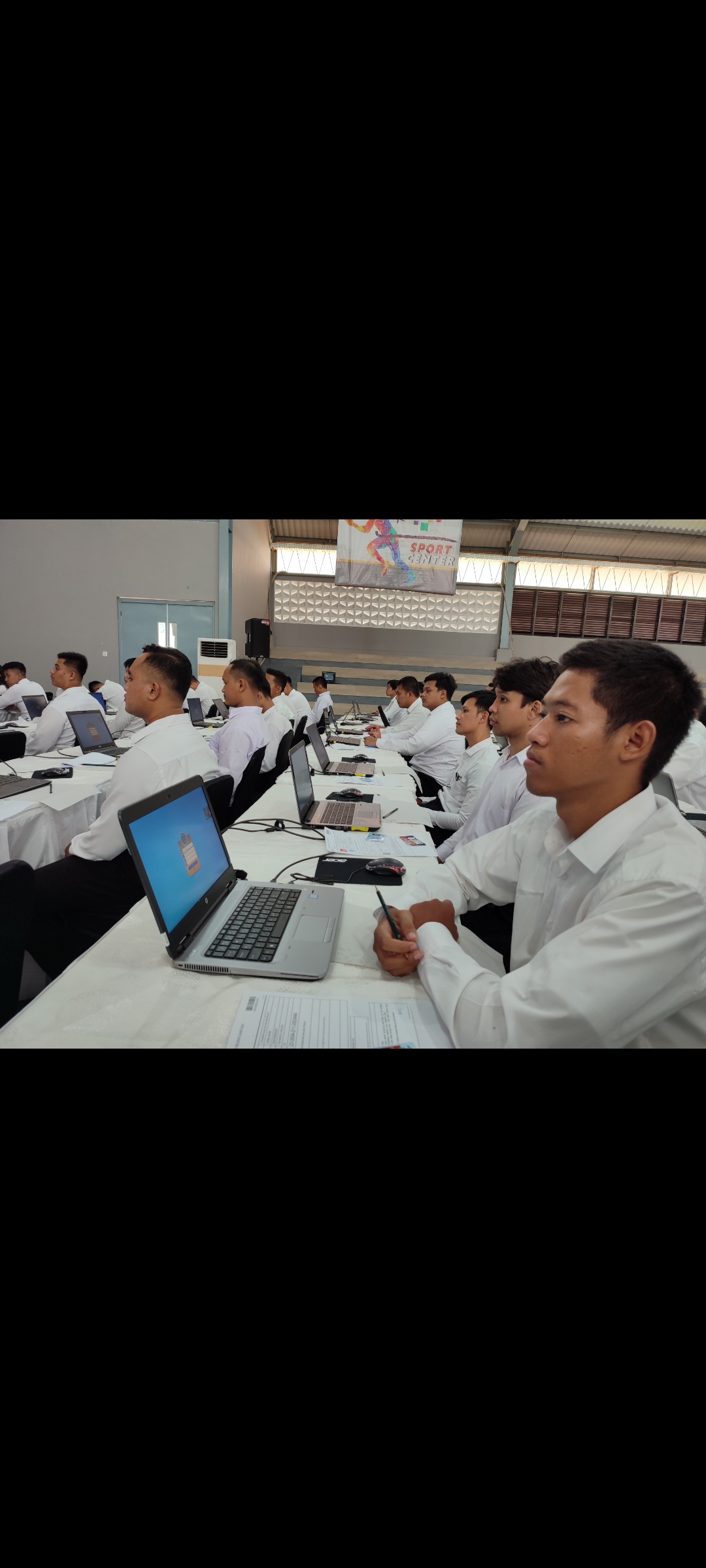 Ilustrasi pelaksanaan tahapan CAT CPNS tahun 2023 di Badiklat Kemenkumham Jatang.