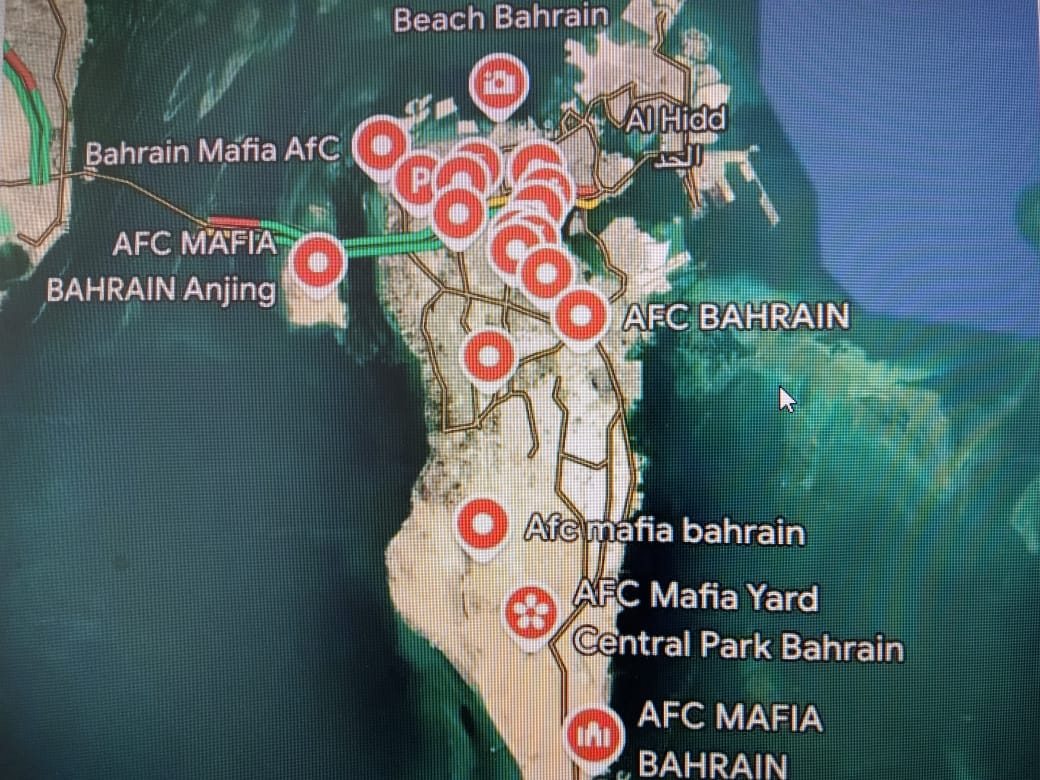 Google Maps di  Bahrain (tangkapan layar)