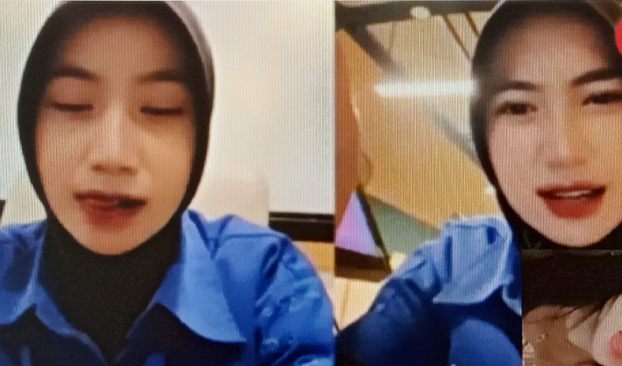 zahra seorang konten kreator (tangkapan layar)