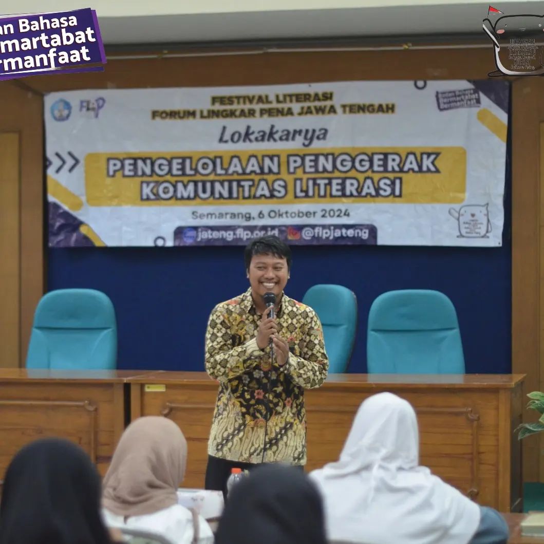 Salah satu rangkaian Festival Literasi Forum Lingkar Pena (FLP) Wilayah Jawa Tengah dilaksanakan di Kota Semarang, Minggu (6/10) di aula Perpusda Jawa Tengah.