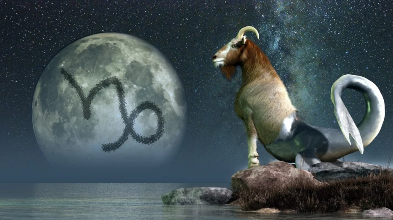 Ilustrasi Seagoat simbol zodiak capricorn