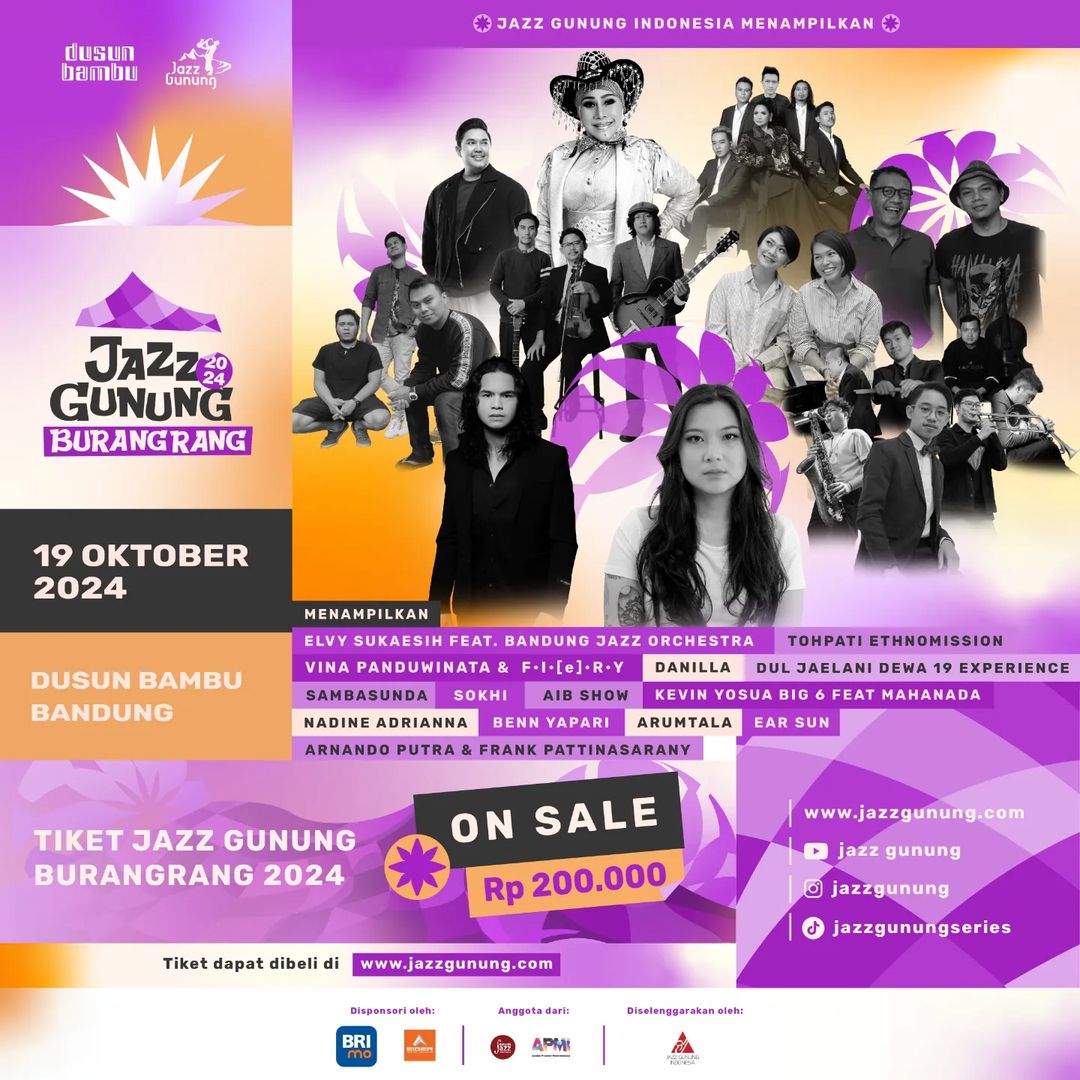 Jazz Gunung Burangrang Bersama BRImo. &copy; jazzgunung/Instagram&nbsp;