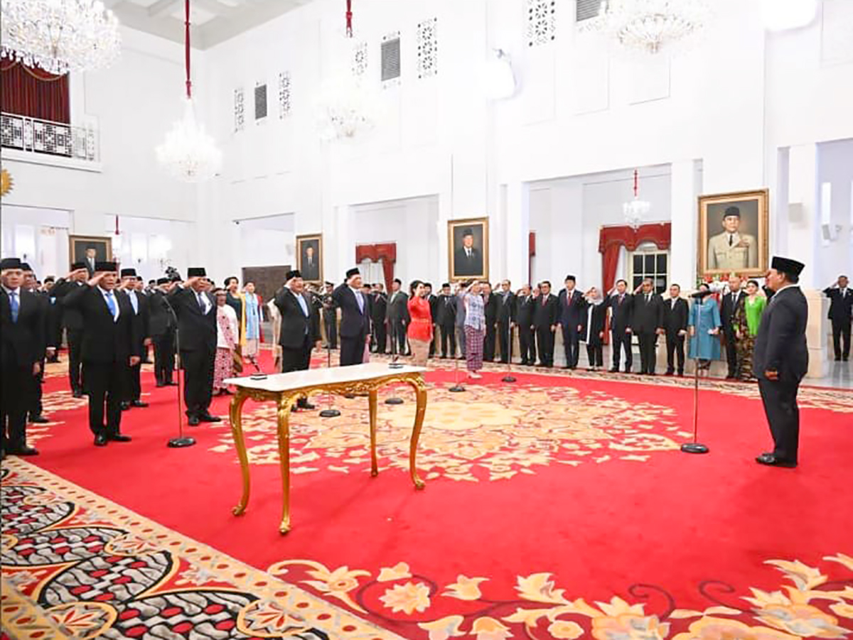 Presiden Jenderal TNI (Purn) H. Prabowo Subianto melantik 55 Wakil Menteri (Wamen) di Kabinet Merah Putih.