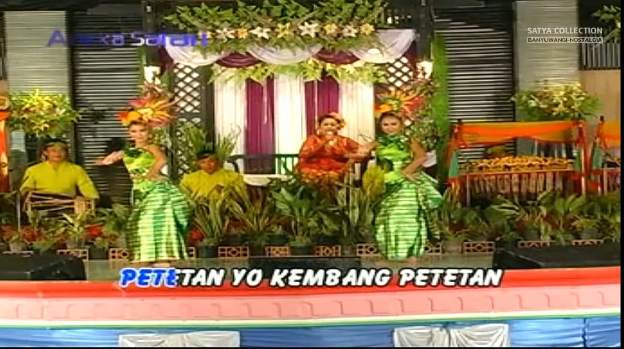 Tangkapan layar lagu Kembang Pethetan yang dinyanyikan oleh Koesniah