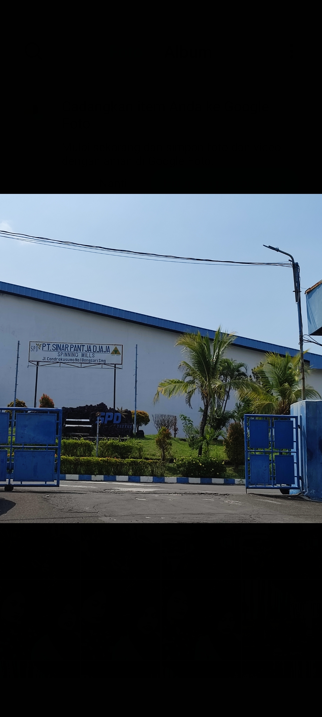 Potret PT. Sinar Pantja Djaja Jalan Condrokusumo Raya, Bongsari, Semarang Barat yang turut diputus pailit oleh PN Semarang nampak sepi, Kamis (24/10/2024).