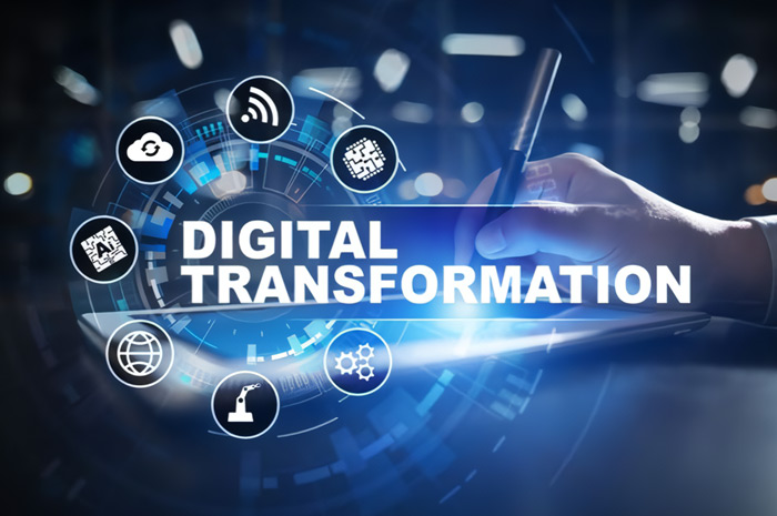 Ilustrasi transformasi digital.