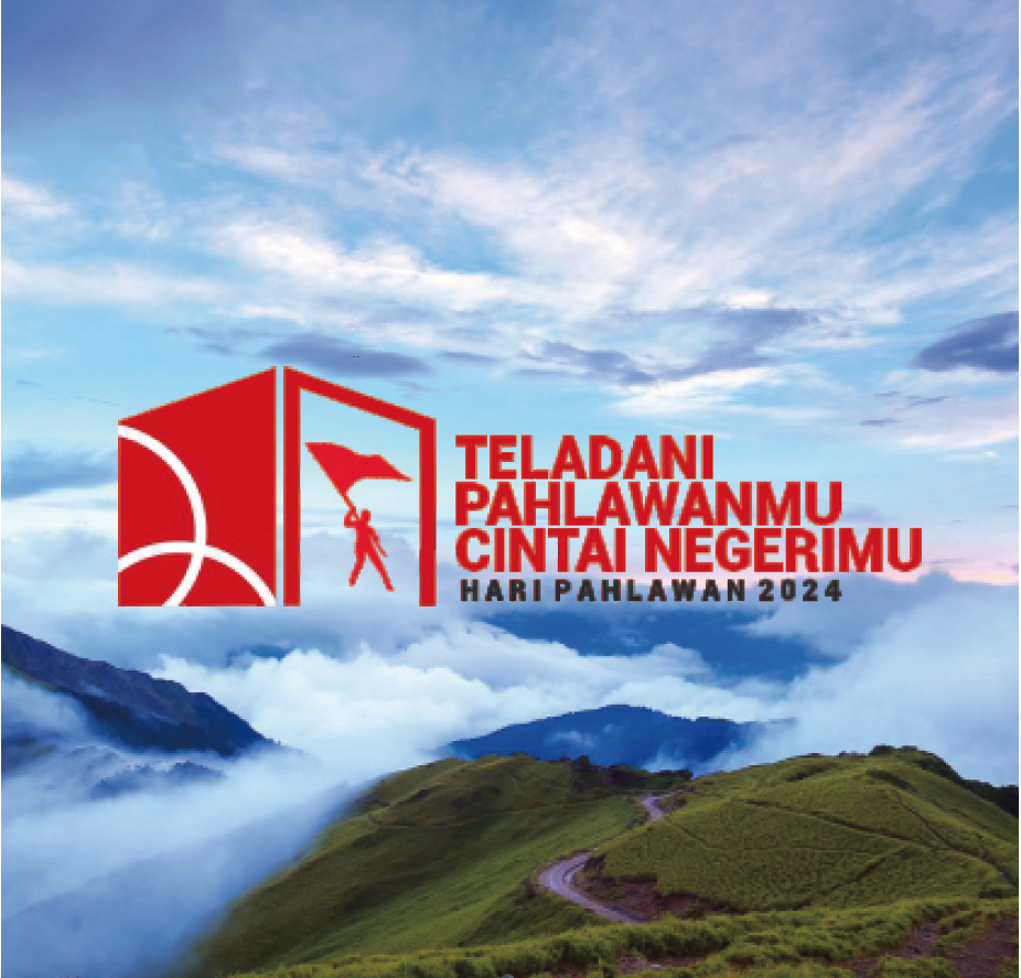 Aplikasi Logo Hari Pahlawan di Media Visual