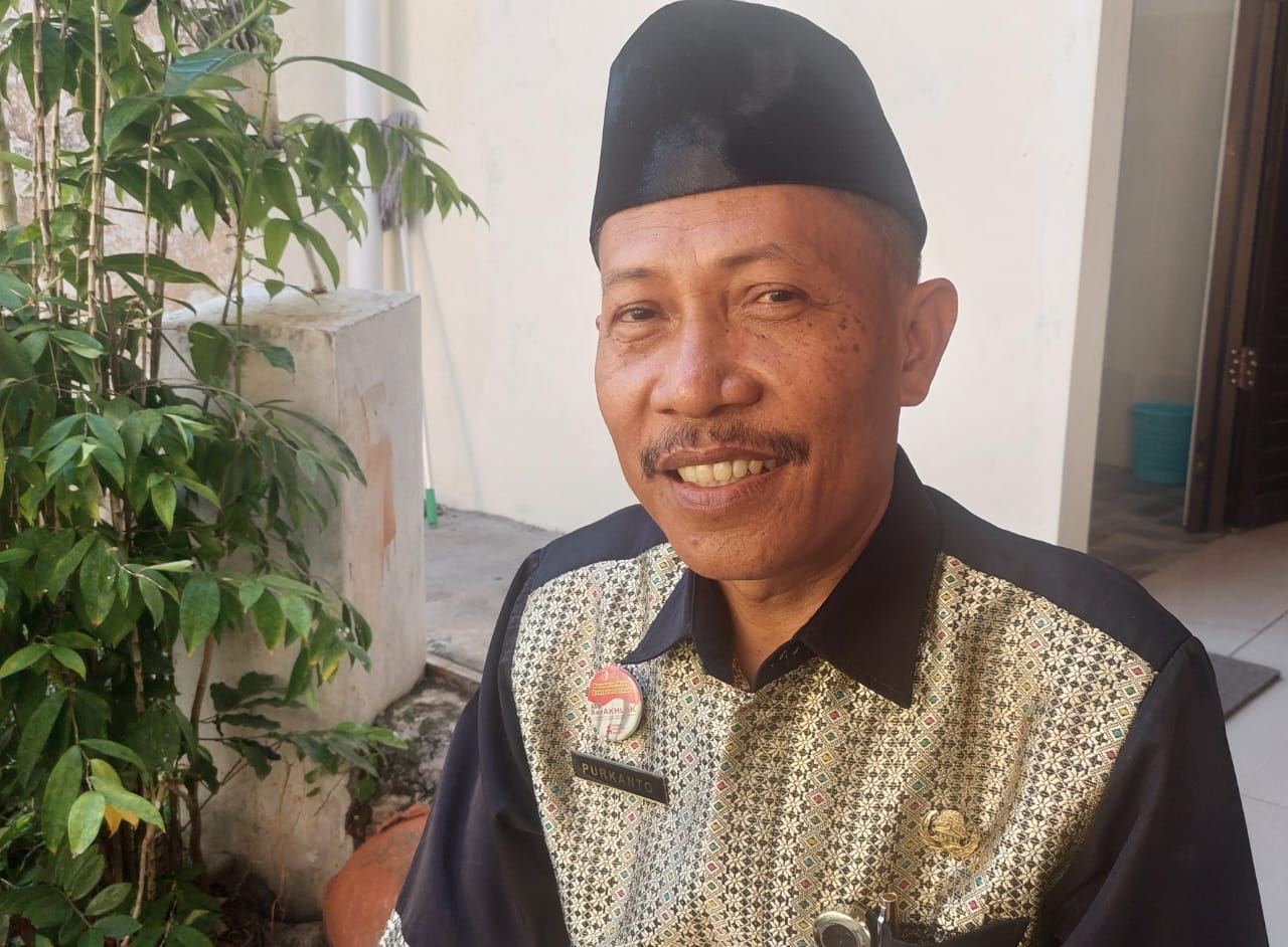 Camat Mijen Purkanto berbicara soal pencegahan stunting di wilayahnya. (Wahibpribadi)