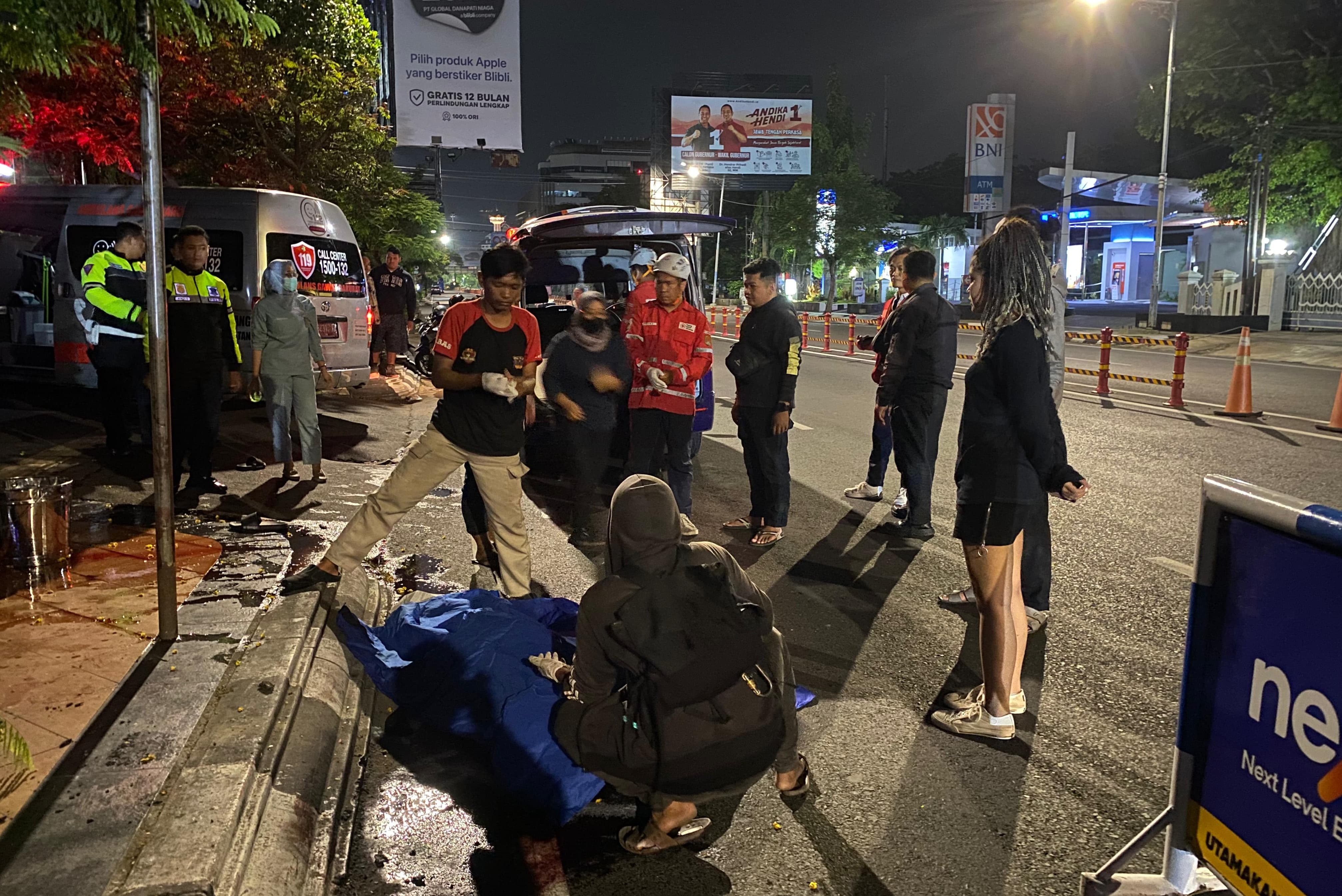 Kondisi korban meninggal di TKP, Jalan Ahmad Yani, Rabu (30/10/2024).