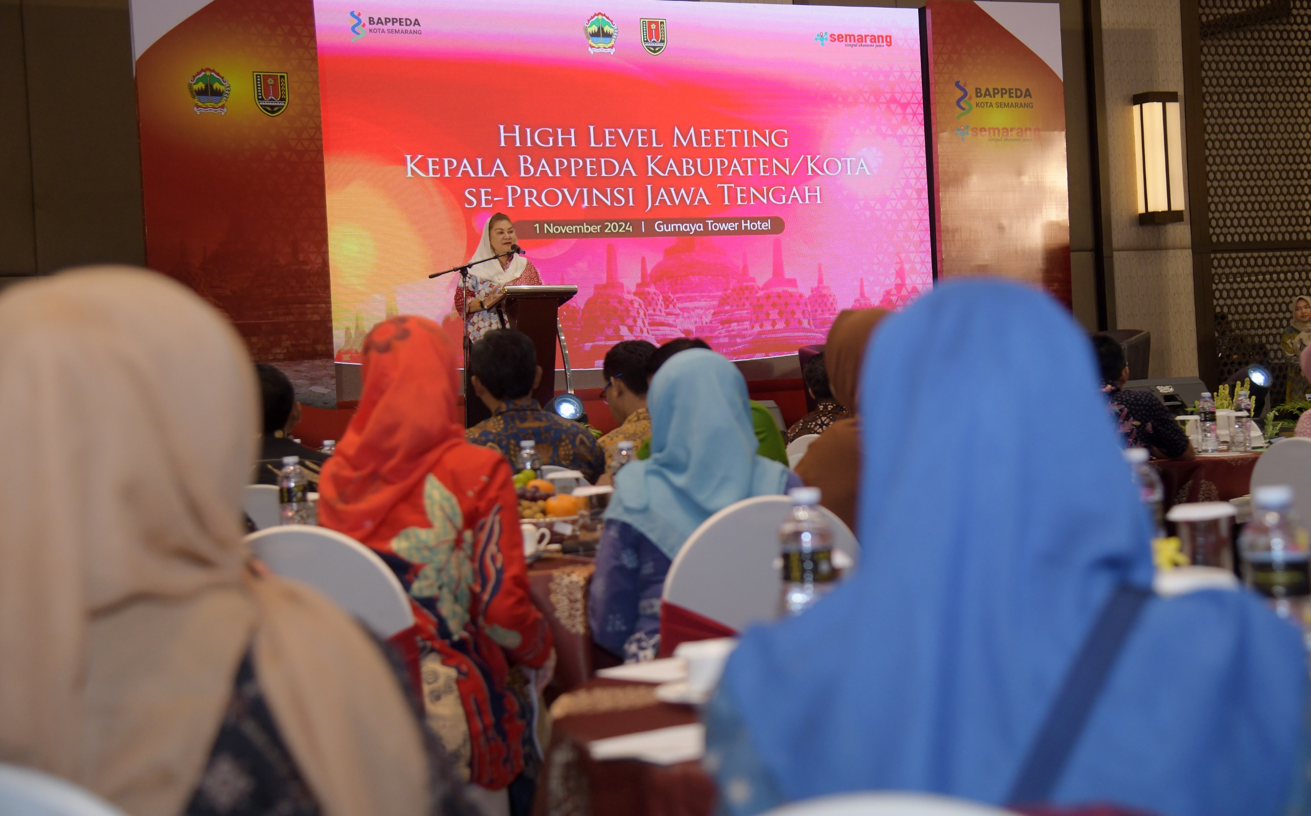 High Level Meeting Kepala Bappeda Kabupaten/Kota Se-Provinsi Jawa Tengah di Gumaya Hotel, Jum&rsquo;at (1/11). (HUMAS PEMKOT SEMARANG)