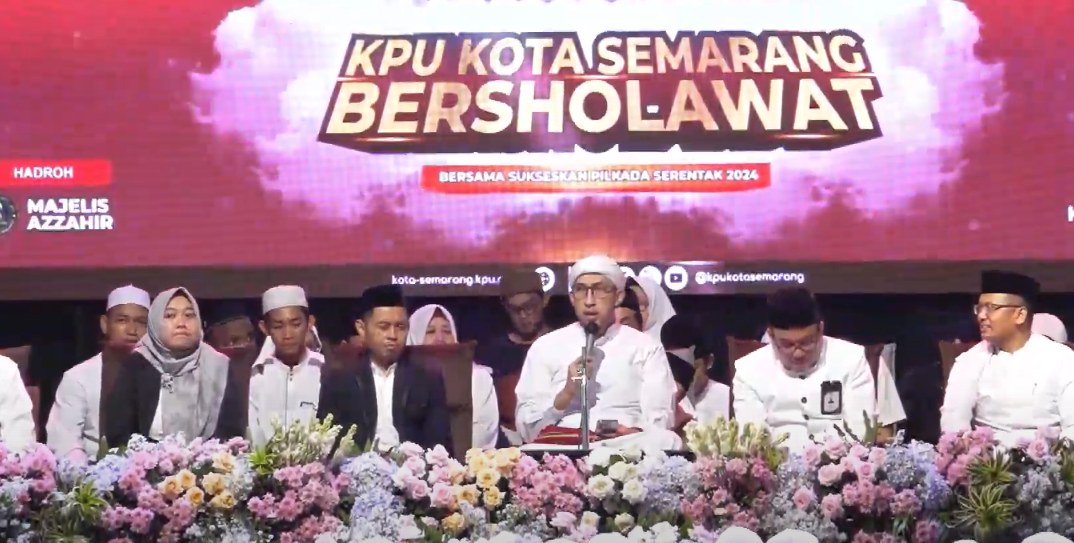 KPU Kota Semarang Bersholawat bersama Majelis Az Zahir (2/11)