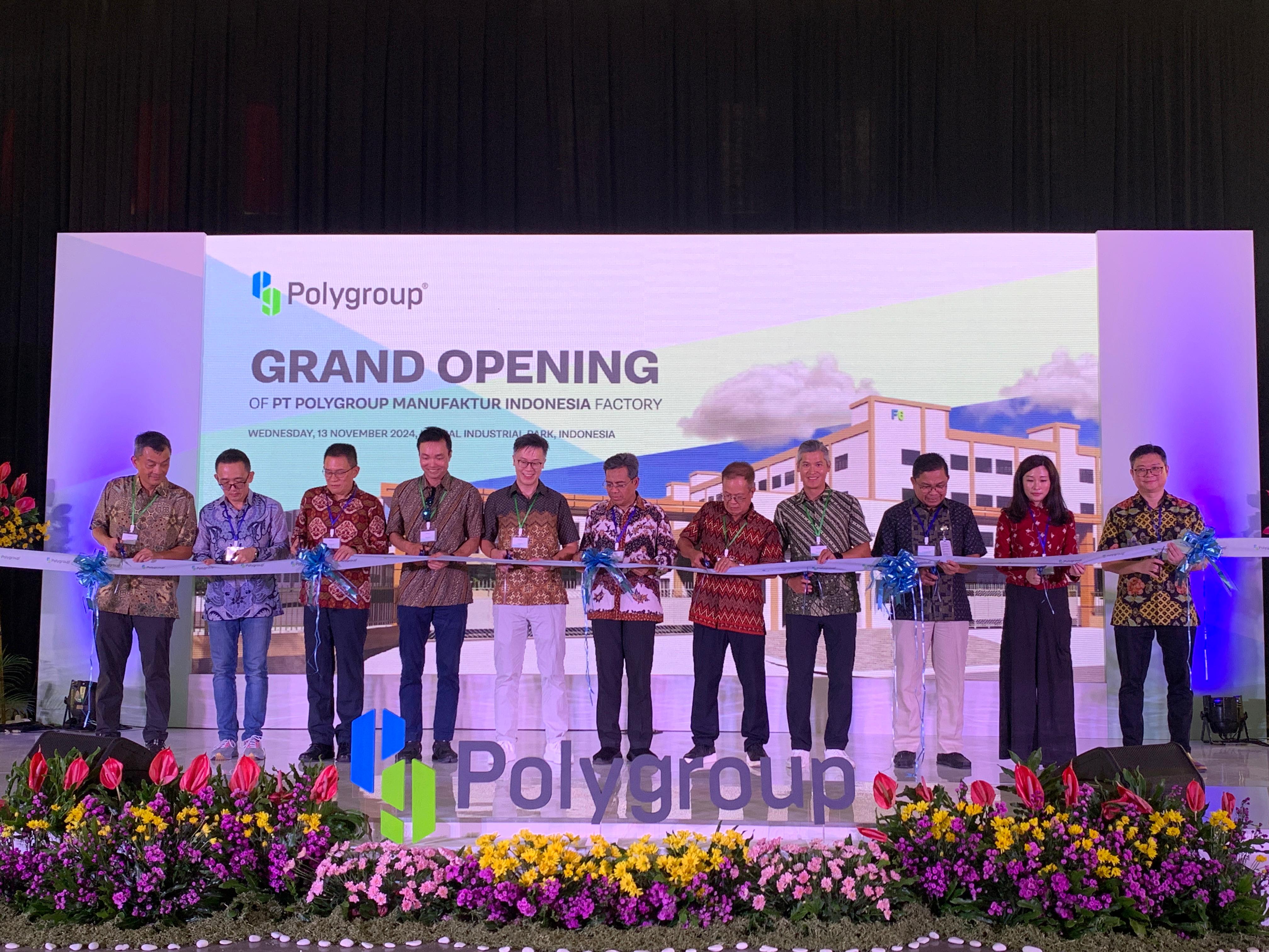 Peresmian PT Polygroup Indonesia Kawasan Industri Kendal (KIK) yang sudah ekspor produk perdananya ke Amerika Serikat. DEVI KHOFIFATUR RIZQI/ JAWA POS RADAR SEMARANG