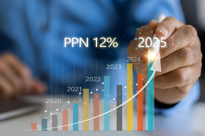 Ilustrasi kenaikan tarif PPN 12 persen akan berlaku mulai Januari 2025.