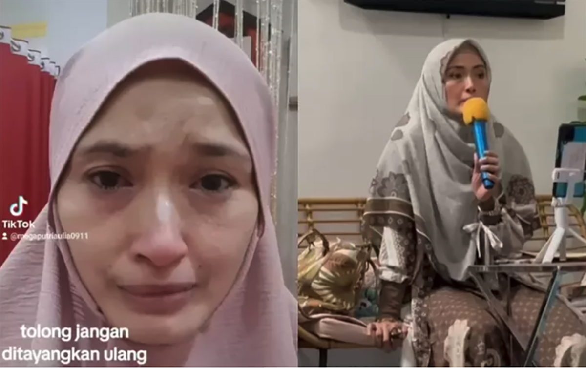 Mega Putri Aulia, mantan pesinetron Tukang Bubur Naik Haji, mengunggah unggahan di akun Instagram @tehmegaaulia
