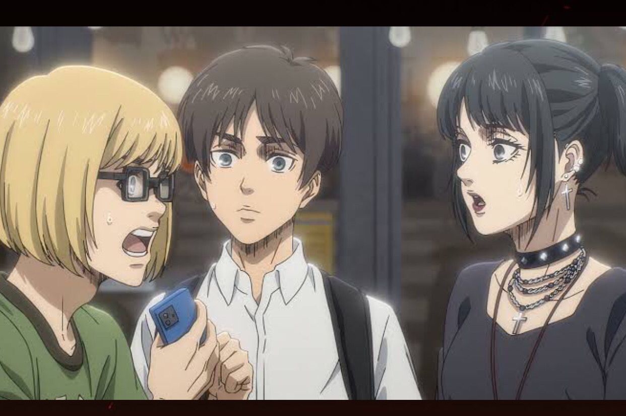 Scene Post Credit dimana karakter AoT berada di Alternate Universe lain