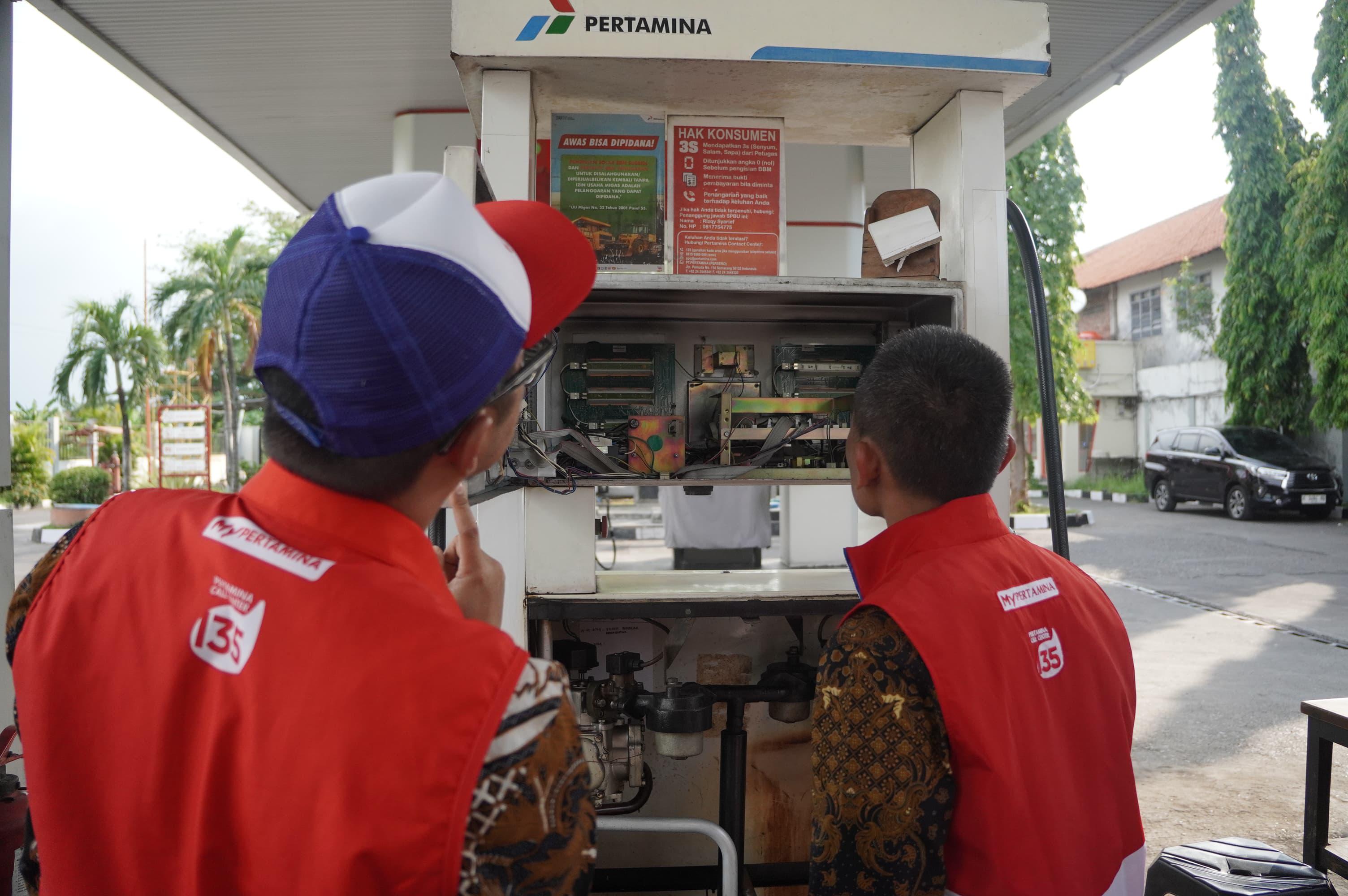 Uji tera atau pengujian alat ukur pada SPBU ini dilakukan pada Rabu (20/11) dan Kamis (21/11).