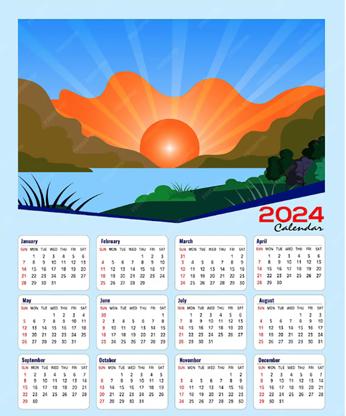 Kalender Desember 2024 Lengkap dengan Tanggal Merah, Cuti Bersama, dan Malam Tahun Baru 2025.