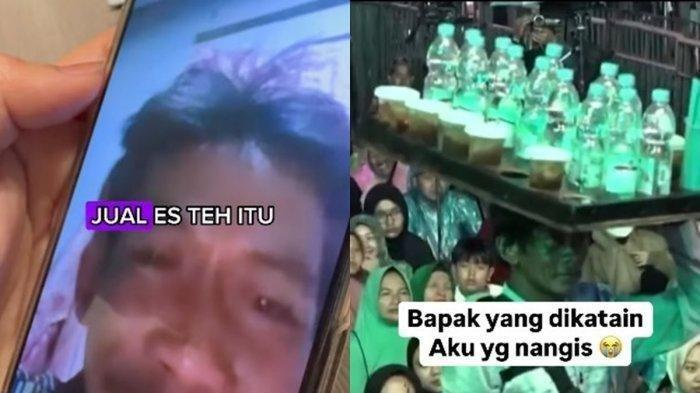 Bapak penjual es teh di Magelang.