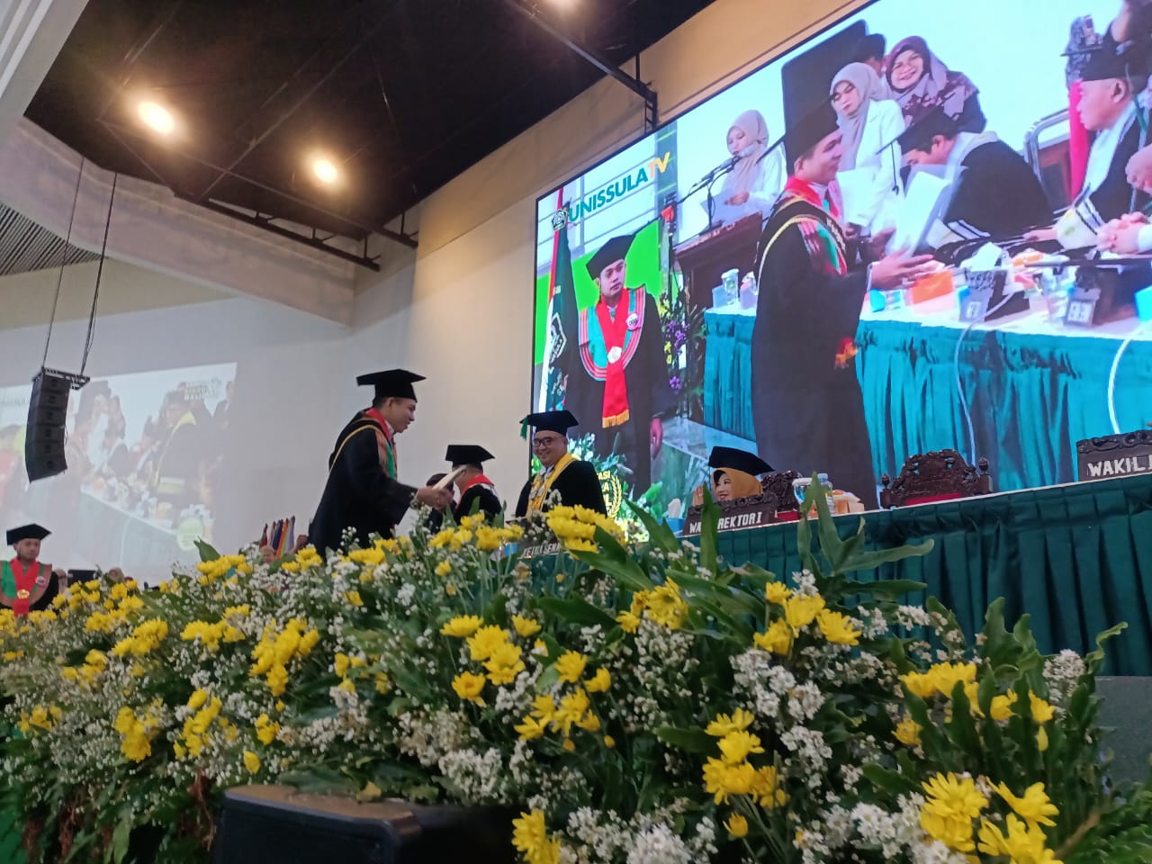 WISUDA: Prosesi wisuda ke-91 Universitas Islam Sultan Agung (Unissula) Semarang, Sabtu (21/12).