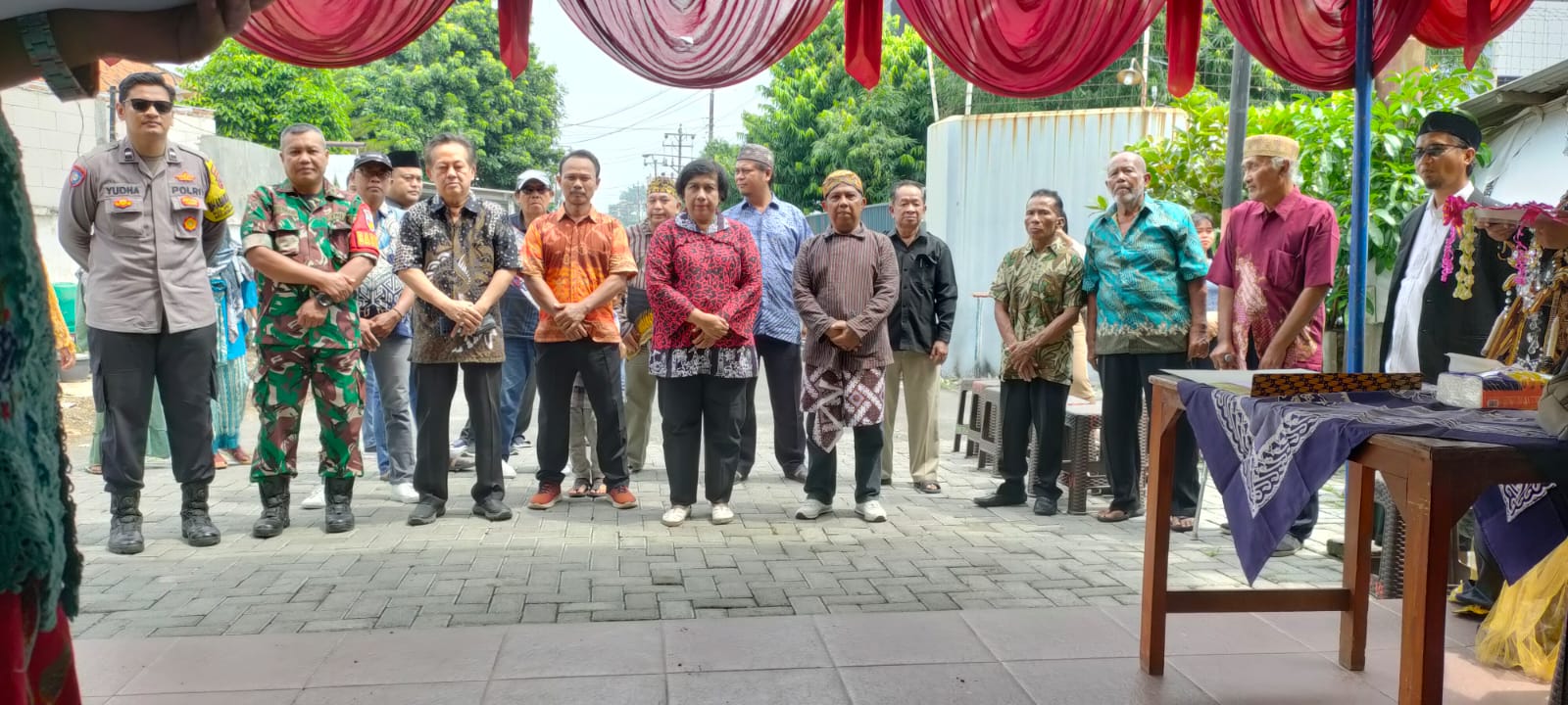 Peresmian balai RW VI Kelurahan Peterongan, Semarang Selatan, Minggu (12/1/2025)